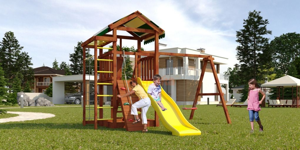 Детская площадка Савушка Мастер 5 - Махагон